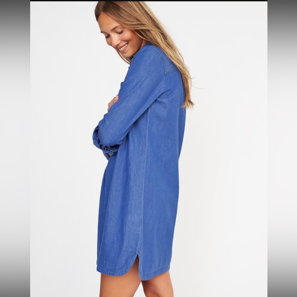 Old Navy Chambray Shirt Dress - Gem Old Navy Chambray Shirt Dress - Gem